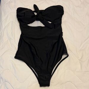 Stylish Black Kids One Piece Swimsuit